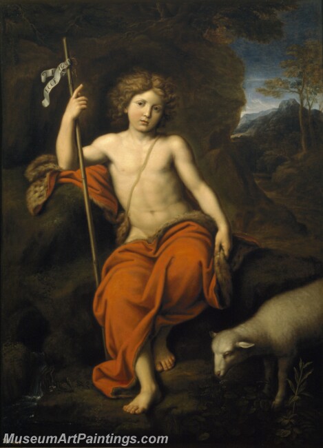 Mignard Pierre San Juan Bautista Painting