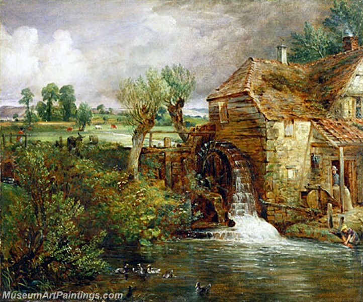 Mill at Gillingham Dorse Painting