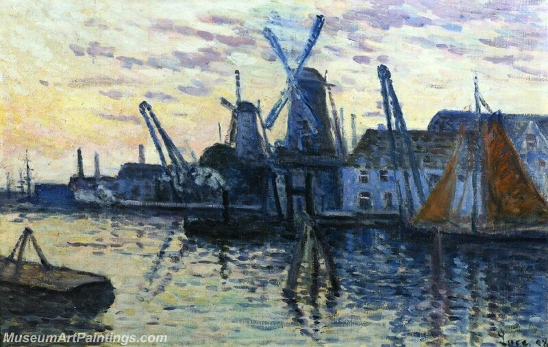 Mills in Holland Painting