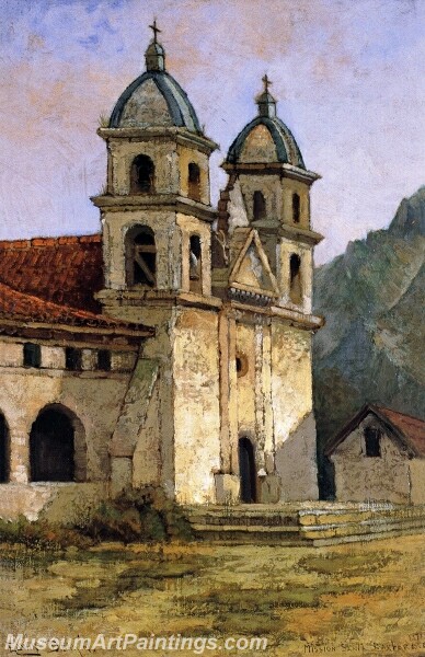 Mission Santa Barbara Painting