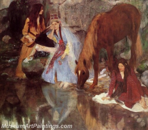Mlle Fiocre in the Ballet La Source Painting