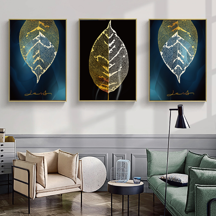 Modern Abstract Art Painting Gold Canvas Prints MAGC016