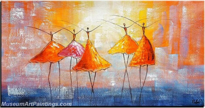 Modern Abstract Art Paintings Abstract Ballet Dancer Painting MBD1