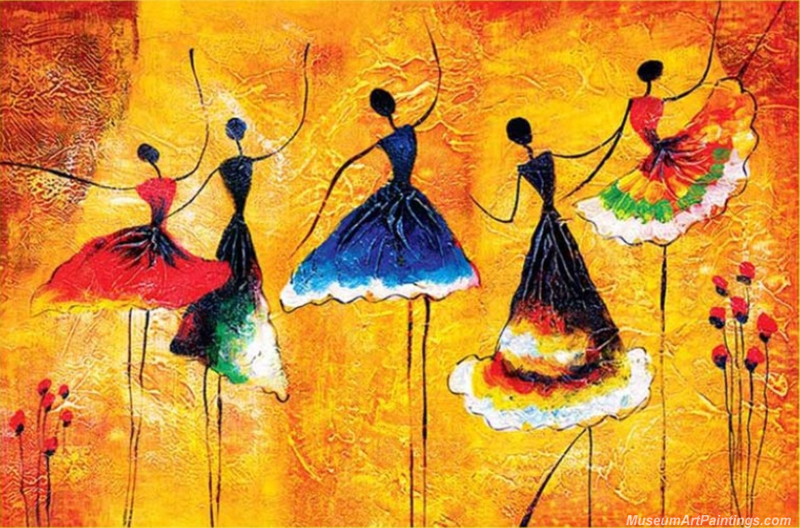 Modern Abstract Dancer Oil Paintings MAD01