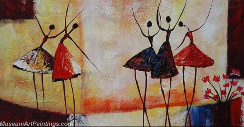 Modern Abstract Dancer Oil Paintings MAD010