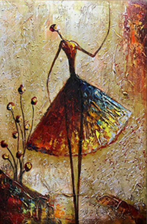 Modern Abstract Dancer Oil Paintings MAD03