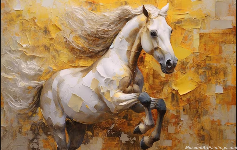 Modern Abstract Oil Paintings Horse MAS019
