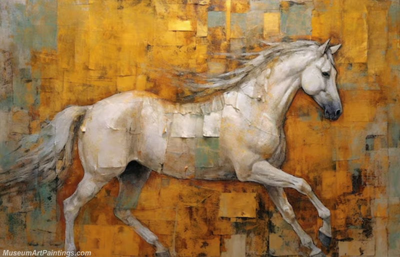 Modern Abstract Oil Paintings Horse MAS020