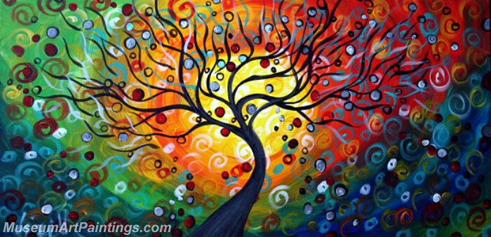 Modern Abstract Wall Art Painting Abstract Tree Landscape Paintings MTL05