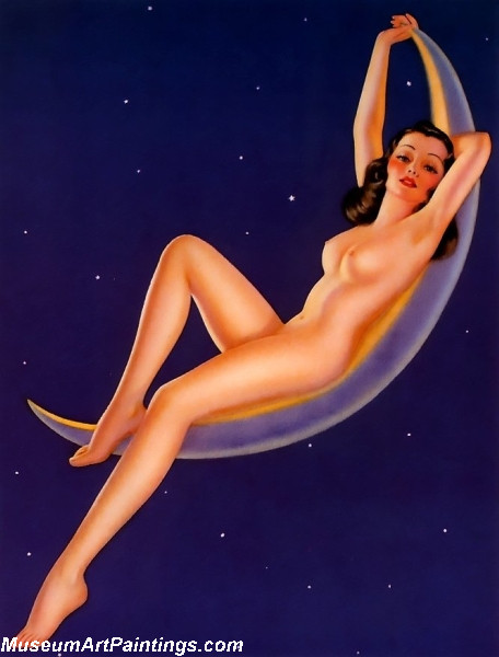 Modern Pinup Art Paintings Honey Moon