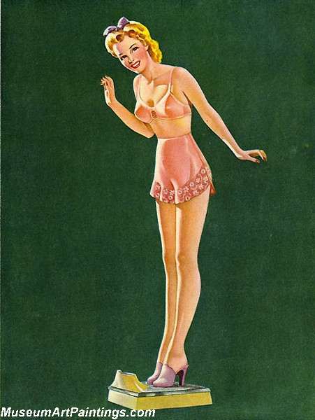 Modern Pinup Art Paintings The Weigh You Like Her