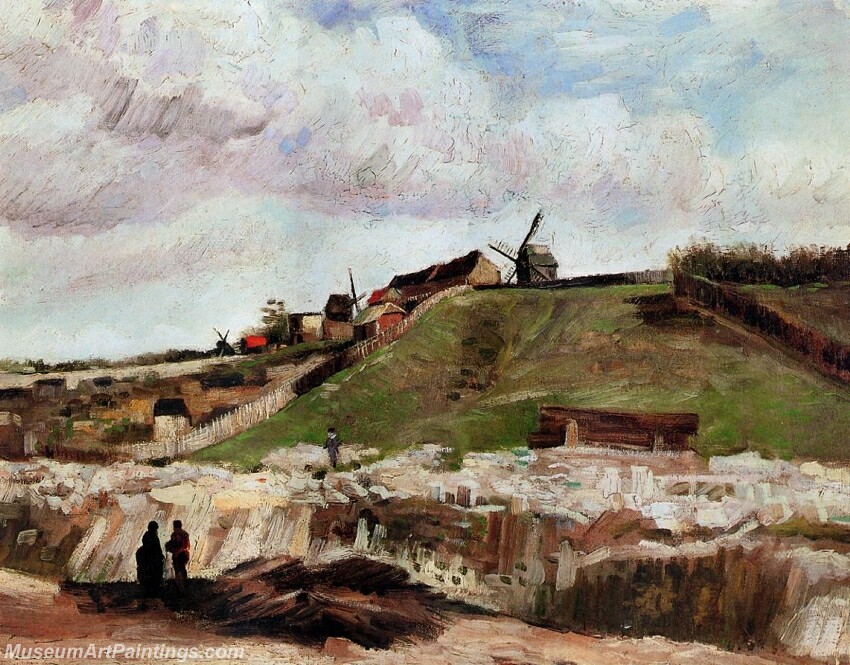 Montmartre the Quarry and Windmills Painting