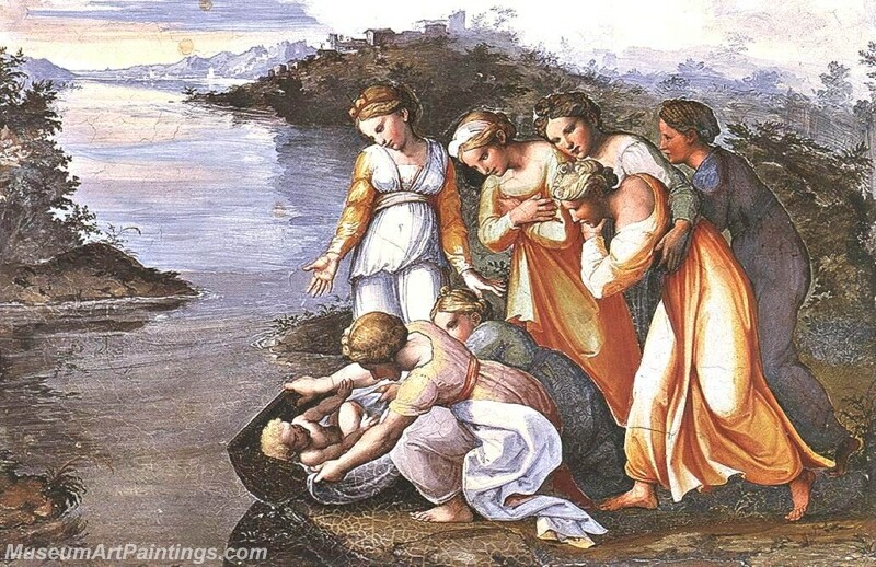 Moses Saved from the Water Painting