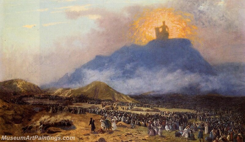 Moses on Mount Sinai Painting