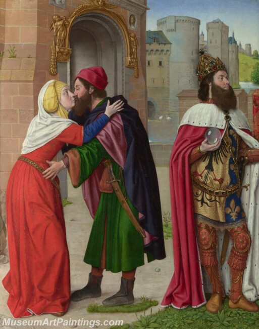 Moulins Jean Hey Charlemagne and Meeting at Golden Gate Painting