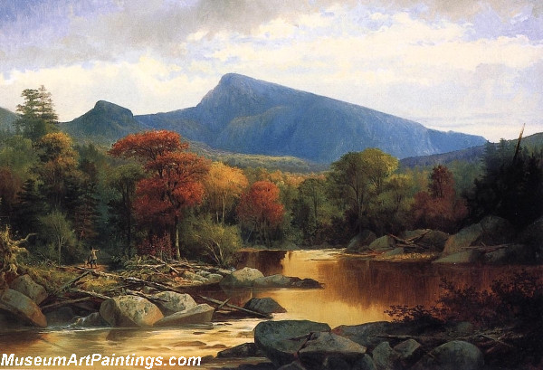 Mount Carter Autumn in the White Mountains Painting by John Mix Stanley