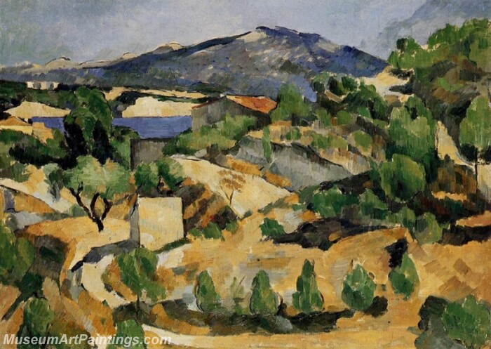 Mountains in Provence near L'Estaque Painting