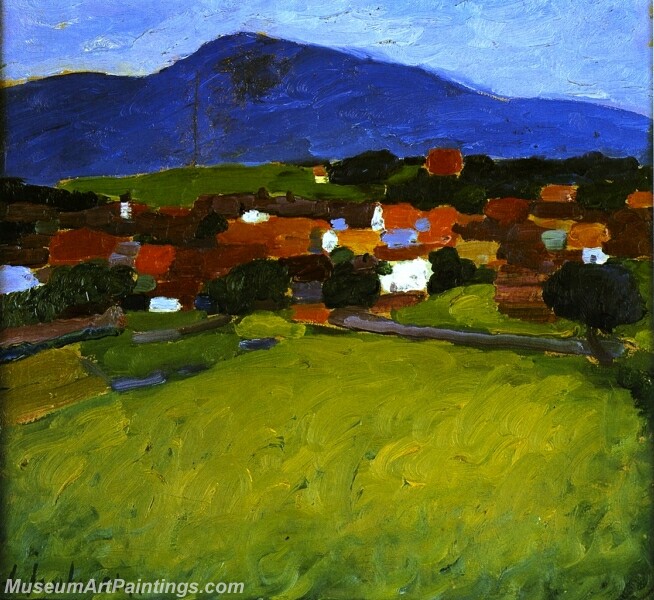 Murnau Village Abstract Painting