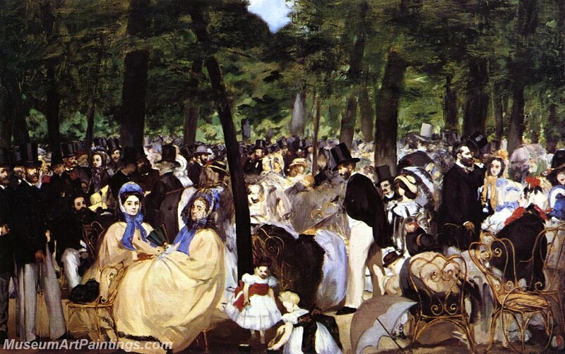 Music in the Tuileries Painting