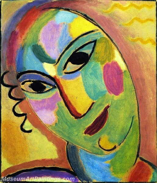 Mystical Head Heads Group I Angel Abstract Painting