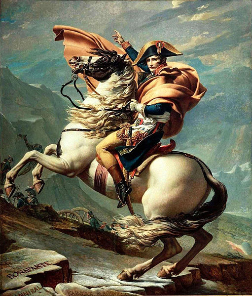 Napoleon Crossing the Alps by Jacques Louis David