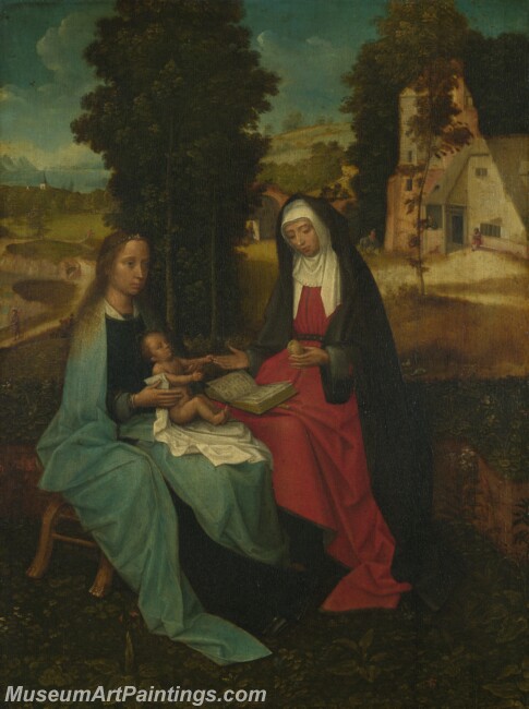 Netherlandish The Virgin and Child with Saint Anne Painting