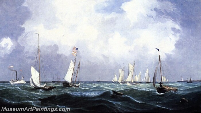 New York Yacht Club Regatta Painting