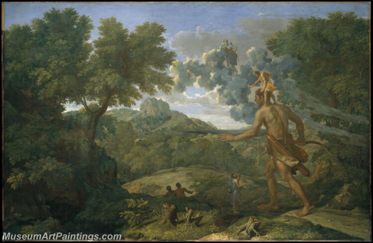 Nicolas Poussin Blind Orion Searching for the Rising Sun Painting