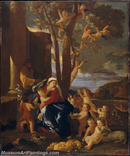 Nicolas Poussin The Rest on the Flight into Egypt Painting