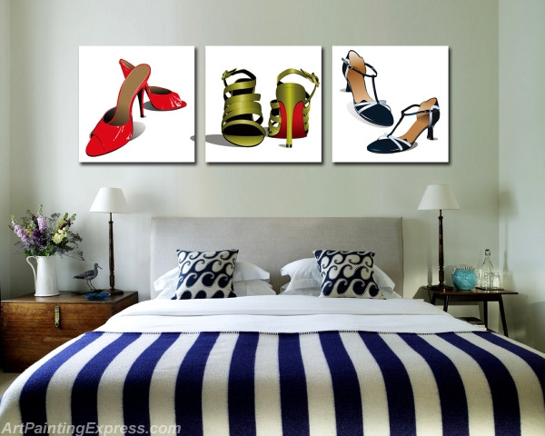 Noble Shoes Canvas Prints Set of 3 Modern Wall Art Paintings FACP267