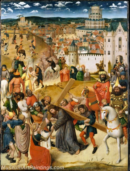 North Netherlandish Christ Bearing the Cross Painting