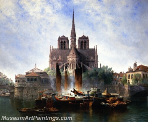 Notre Dame Paris Painting