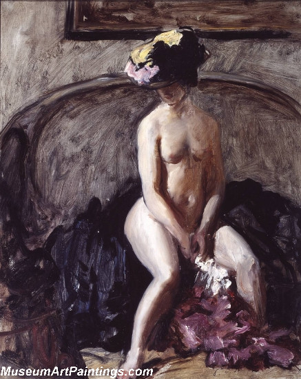 Nude Painting Seated Nude The Black Hat by Philip Wilson Steer