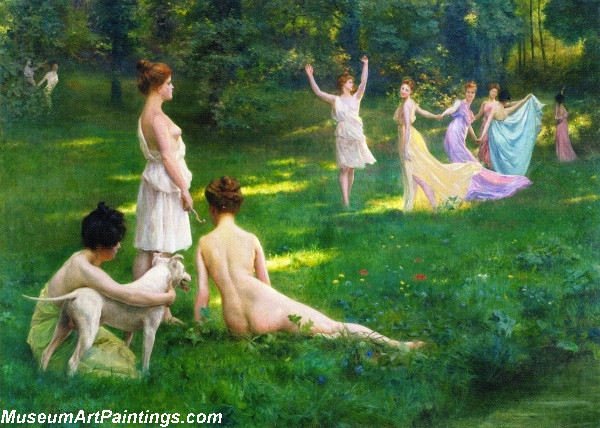 Nude Paintings Les Chasseuresses