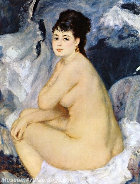 Nude Seated on a Sofa Painting