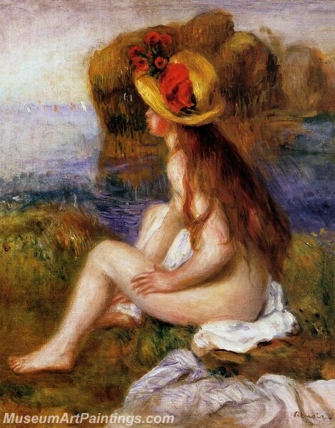 Nude in a Straw Hat Painting