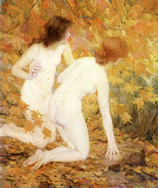 Nymphs in the Autumn Woods by Francis Coates Jones