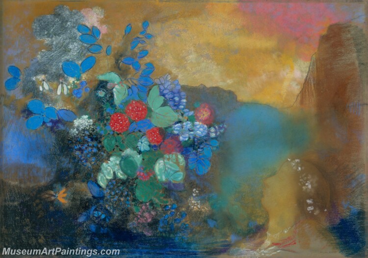 Odilon Redon Ophelia among Flowers Painting