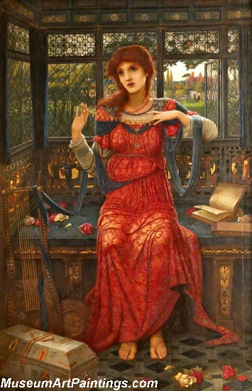 Oh swallow swallow Painting by John Melhuish Strudwick