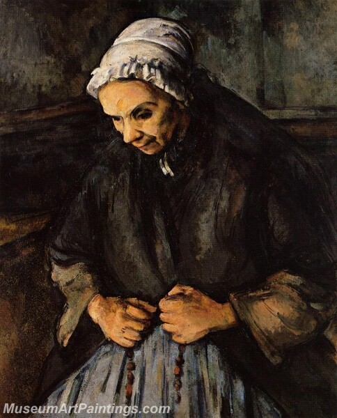 Old Woman with a Rosary Painting