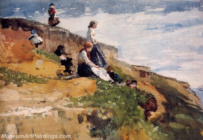 On the Cliff Painting