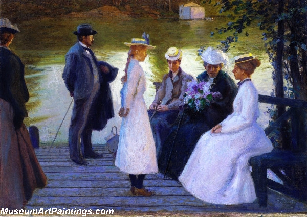 On the Pier By Georg Pauli