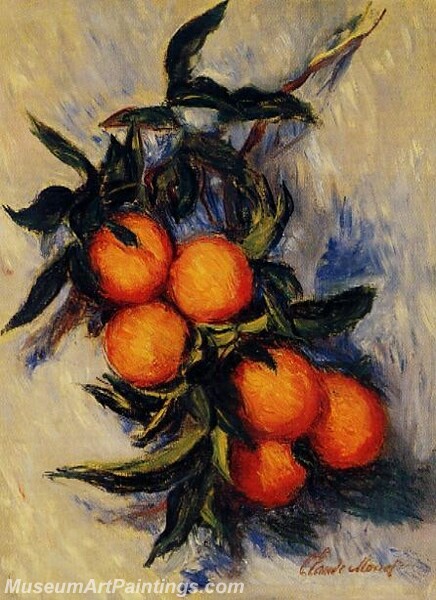 Orange Branch Bearing Fruit Painting