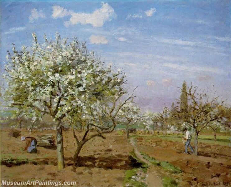 Orchard in Blossom Louveciennes Painting