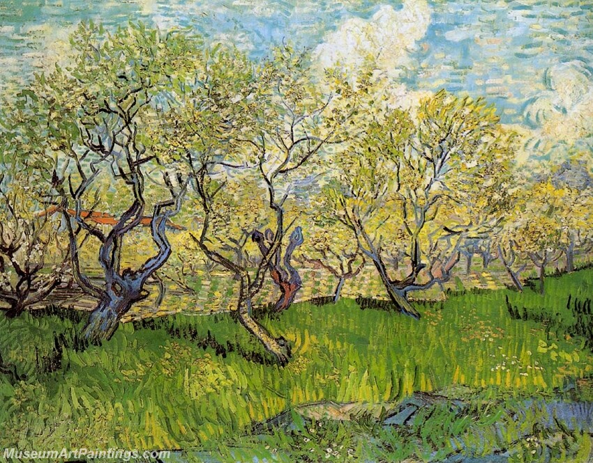 Orchard in Blossom Painting