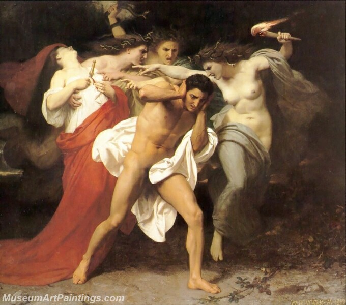 Orestes Pursued by the Furies Painting