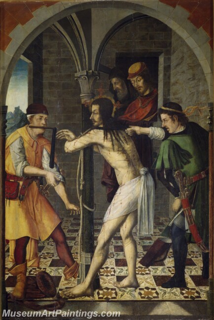 Osona Francisco de Osona Rodrigo de La Flagelacion Painting