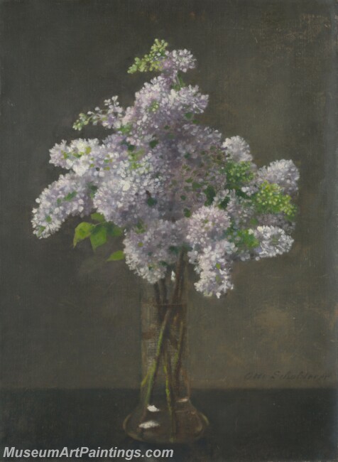 Otto Franz Scholderer Lilac Painting