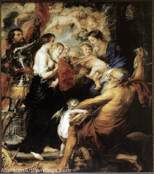 Our Lady with the Saints Painting