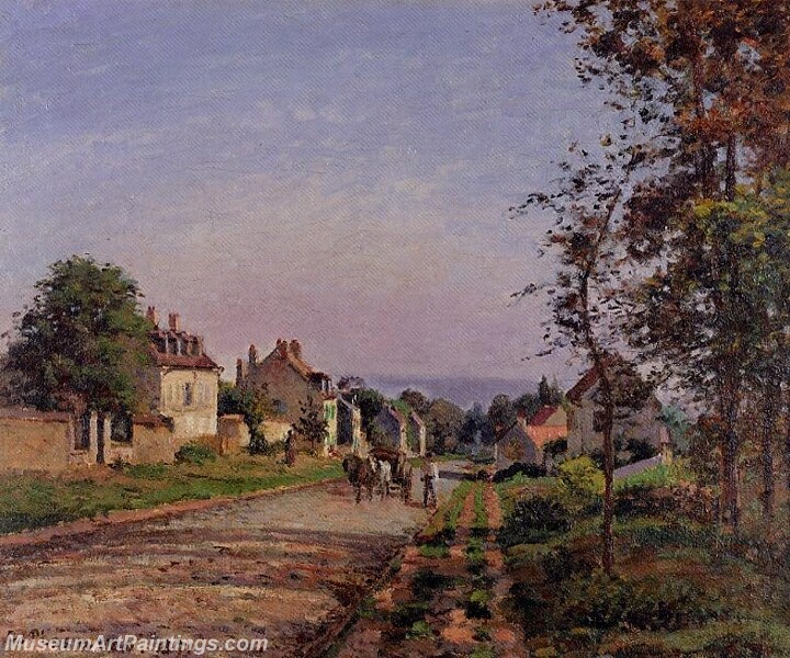 Outskirts of Louveciennes Painting